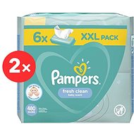 PAMPERS Fresh Clean XXL 12x 80 Pcs - Wet Wipes