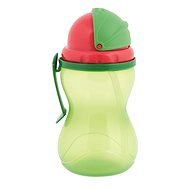 Canpol babies Fľaša športová so slamkou 370 ml zelená - Detská fľaša na pitie
