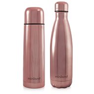MINILAND DeLuxe Thermos Bottle and Thermo Bottle Set, Pink - Children's Thermos