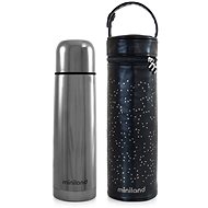 MINILAND DeLuxe Thermos & Thermo Pack Silver - Children's Thermos