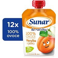 Sunar Do ručičky ovocná kapsička marhuľa 12× 100 g - Kapsička pre deti