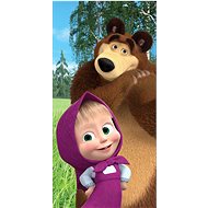 Jerry Fabrics Bath Towel - Masha and the Bear "Forest" - Children's Bath Towel