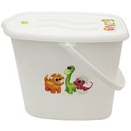 Maltex Dino Nappy Basket - White - Diaper pail