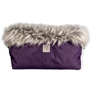 Beztroska Muff with Fur Plum - Stroller Hand Muff