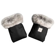 Beztroska Gloves with fur black - Pushchair Gloves