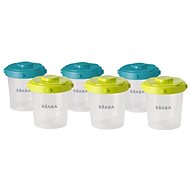 Beaba Food Containers 6 × 200ml Blue - Container