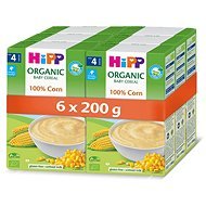 HiPP BIO First Cereal Porridge - 100% corn - 6 × 200g - Dairy-Free Porridge