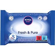Nivea Baby Wipes Fresh & Pure 63 db - Popsitörlő