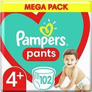 Pampers Pants Maxi+ veľ. 4+ (102 ks) – Mega Box - Plienkové nohavičky