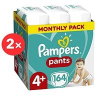 PAMPERS Pants Maxi + Size 4+ (2 × 164 pcs) - Two-month Package - Nappies