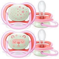 Philips AVENT Night Soother 6-18m, Girl, 2pcs - Baby Pacifier