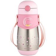Canpol Babies Thermo Bottle with straw 300ml pink - Children's Thermos