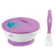 BAYBY Bowl with Spoon, Purple - Dish Set