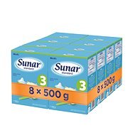 Sunar Standard 3, 8× 500 g - Dojčenské mlieko