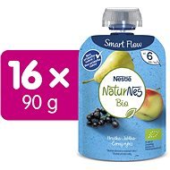 NESTLÉ NATURNES BIO Pear Apple Blackcurrant 16 × 90g - Baby Food