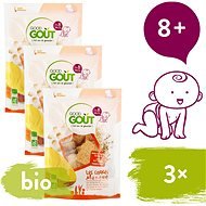 Good Gout BIO Mangové vankúšiky 3× 50 g - Sušienky pre deti