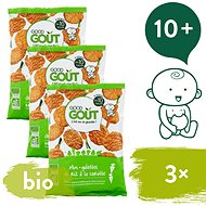 Good Gout BIO Mini Rice Cakes with Carrot 3 × 40g - Crisps for Kids