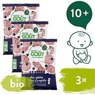 Good Gout BIO Mini Rice Cakes with Blueberries 3 × 40g - Crisps for Kids
