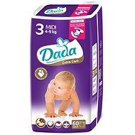 DADA Extra Care MIDI 3, 60 pcs - Baby Nappies