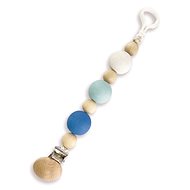 Ulanik Pacifier clip with beads, light blue - Dummy Clip