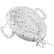 Bellatex Baby nest 777/902, 30 × 70 cm - stars grey on white - Baby Nest