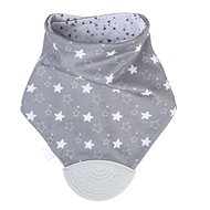 Saro Baby double-sided teether with teether Grey - Bib