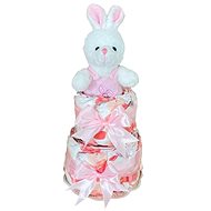 Bebé de París Diaper Cake Bunny - Pink - Nappy cake