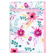 Bobánek Changing mat Pink flowers 75 × 75 cm - Changing Pad