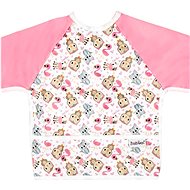 Bobánek Bib Long Sleeve Pink Animals - Bib