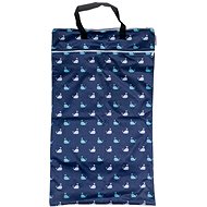 Bobánek Waterproof bag big Blue whales - Nappy Bags