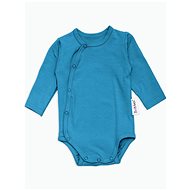 Wrap bodysuit long sleeve Petrol - Bodysuit for Babies