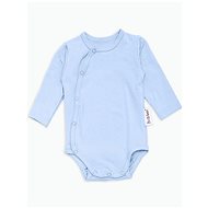 Wrap body long sleeve Light blue - Bodysuit for Babies