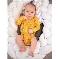 Long sleeve body Yellow animals - Bodysuit for Babies