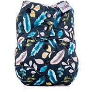 Bobánek Pocket AIO Diaper Premium Snaps - Night Feathers - Cloth Nappies