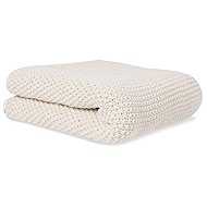Bonjourbébé Baby knitted blanket organic cotton 70 × 90 cm, beige - Blanket