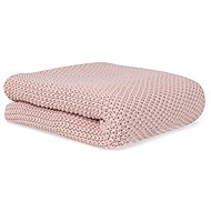 Bonjourbébé Baby knitted blanket organic cotton 70 × 90 cm, pink - Blanket