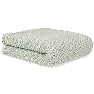 Bonjourbébé Baby knitted blanket organic cotton 70 × 90 cm, mint - Blanket