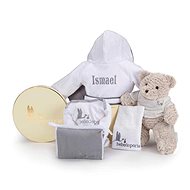 My dressing gown with embroidery - grey - Baby Health Check Kit