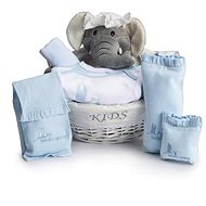 Gift basket My Elephant - blue - Baby Health Check Kit