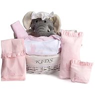 Gift basket My Elephant - pink - Baby Health Check Kit