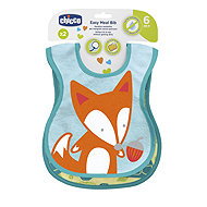 CHICCO Waterproof cotton bib, green, 2 pcs, 6 m+ - Bib