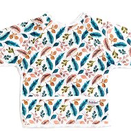 Bobánek Long Sleeve Bib, White Feather - Bib