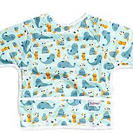 Bobánek Bib long sleeve, Seagull and seal - Bib