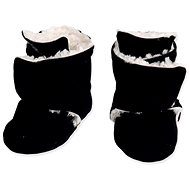 Baby - Smile Basic Socks - black with lamb 9-12 months - Baby Booties