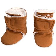 Baby - Smile Basic Socks - brown with lamb 9-12 months - Baby Booties