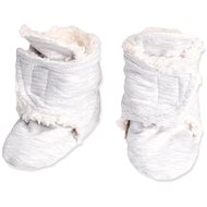 Baby - Smile Capáčky basic - světle šedá s beránkem - Baby Booties