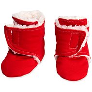 Baby - Smile Baby caps basic - red with lamb 6-9 months - Baby Booties