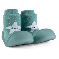 Chameleon Sock Booties Blue Starfish size 115 - Baby Booties