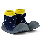 Chameleon Sock booties Polka Navy size 115 - Baby Booties