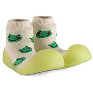 Chameleon Frog sock booties size 115 - Baby Booties